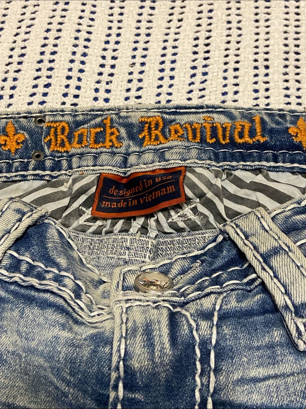 Rock Revival Nadine Ankle Skinny Stretch Jean Distress Western Size 27x28” - Picture 8 of 13